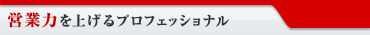 営業力を上げるプロフェショナル